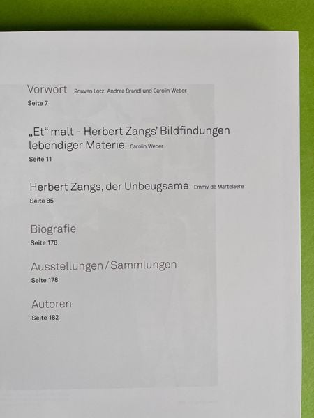 Produktbild: Herbert Zangs