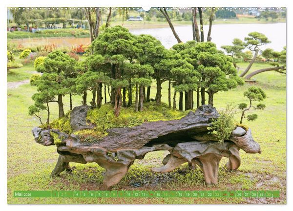 Produktbild: Meditationen im Zen-Garten (hochwertiger Premium Wandkalender 2026 DIN A2 quer), Kunstdruck in Hochglanz
