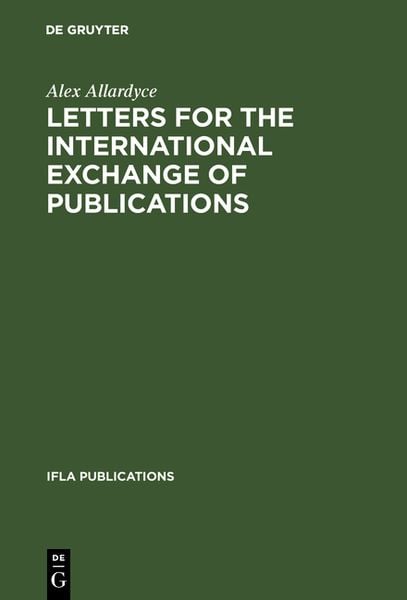 Produktbild: Letters for the international exchange of publications