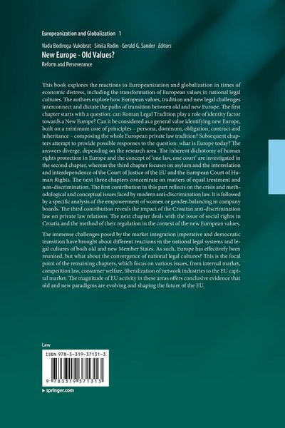 Produktbild: New Europe - Old Values?