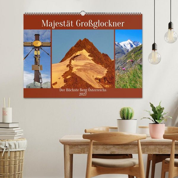 Produktbild: Majest&auml;t Gro&szlig;glockner (Wandkalender 2027 DIN A2 quer), CALVENDO Monatskalender