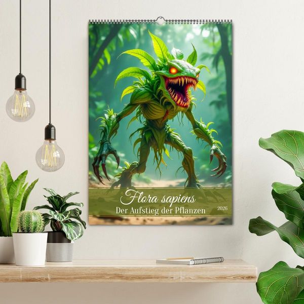 Produktbild: Flora sapiens - Der Aufstieg der Pflanzen (Wandkalender 2026 DIN A2 hoch), CALVENDO Monatskalender