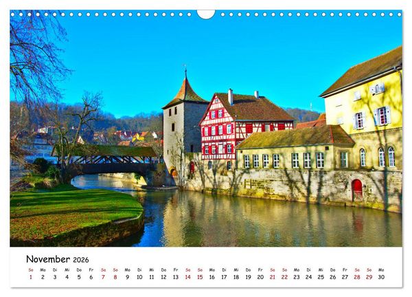 Produktbild: Hohenlohe - Zwischen Stadt und Land (Wandkalender 2026 DIN A3 quer), CALVENDO Monatskalender