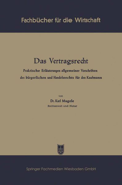 Produktbild: Das Vertragsrecht