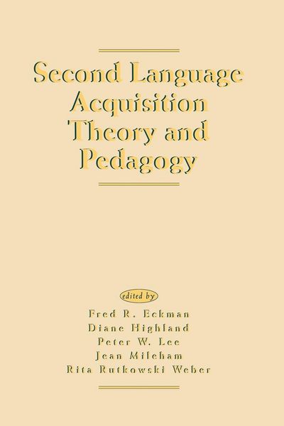 Produktbild: Second Language Acquisition Theory and Pedagogy