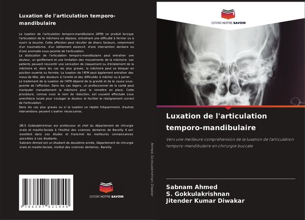 Produktbild: Luxation de l'articulation temporo-mandibulaire