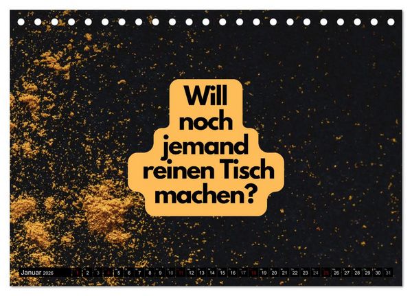 Produktbild: Komm Kaffeesatz lesen! (Tischkalender 2026 DIN A5 quer), CALVENDO Monatskalender