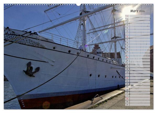 Produktbild: Stralsund. Das Tor zur Insel R&uuml;gen (hochwertiger Premium Wandkalender 2026 DIN A2 quer), Kunstdruck in Hochglanz