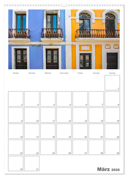 Produktbild: San Juan - Reiseplaner (Wandkalender 2026 DIN A2 hoch), CALVENDO Monatskalender