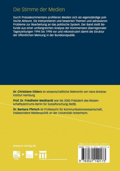 Produktbild: Die Stimme der Medien