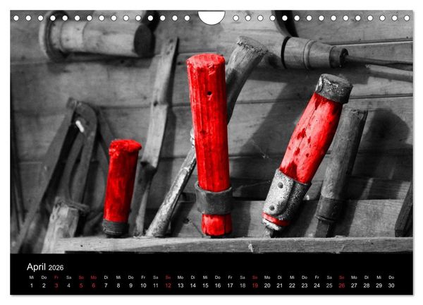 Produktbild: Blickfang in Rot (Wandkalender 2026 DIN A4 quer), CALVENDO Monatskalender