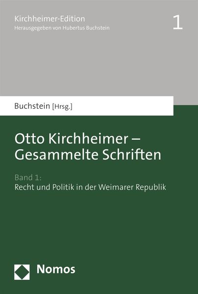 Produktbild: Otto Kirchheimer - Gesammelte Schriften