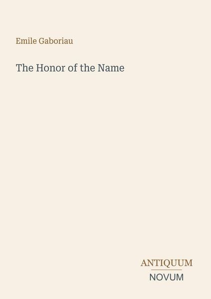 Produktbild: The Honor of the Name