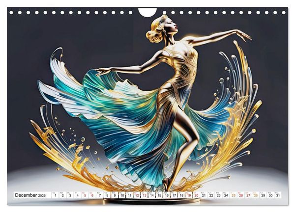 Produktbild: Elegant dancers (Wall Calendar 2026 DIN A4 landscape), CALVENDO 12 Month Wall Calendar