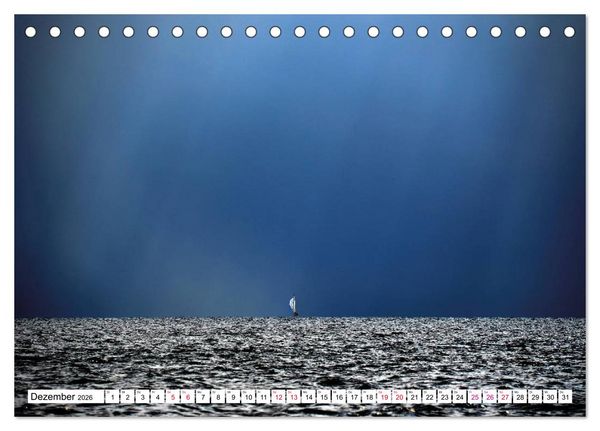 Produktbild: Leidenschaft Segeln (Tischkalender 2026 DIN A5 quer), CALVENDO Monatskalender