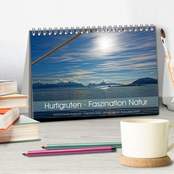 Produktbild: Hurtigruten - Faszination Natur (Tischkalender 2026 DIN A5 quer), CALVENDO Monatskalender