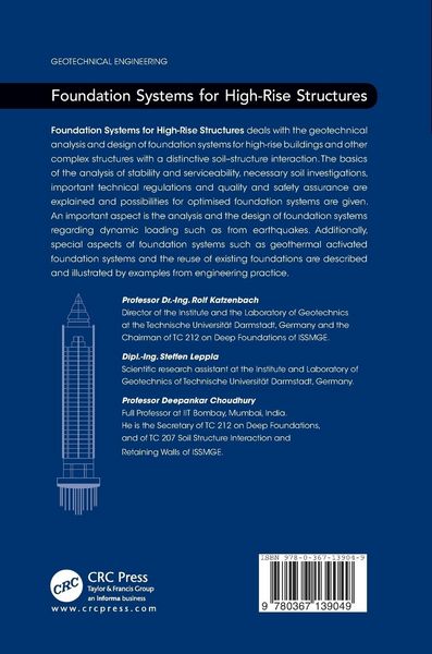 Produktbild: Foundation Systems for High-Rise Structures