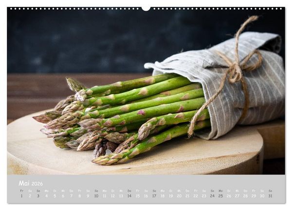 Produktbild: authentic FOOD art Obst und Gem&uuml;se (hochwertiger Premium Wandkalender 2026 DIN A2 quer), Kunstdruck in Hochglanz