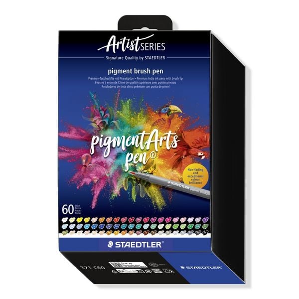 Produktbild: Pinselmaler pigment brush 371 Fasermaler mit Pinselspitze