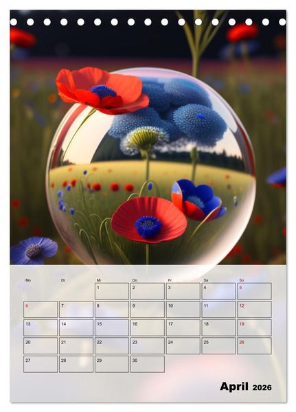 Produktbild: Gespiegelte Landschaft (Tischkalender 2026 DIN A5 hoch), CALVENDO Monatskalender