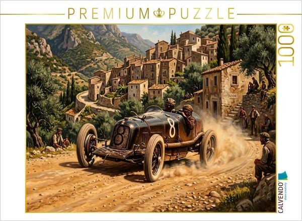 CALVENDO Puzzle Luigi Fagioli fuhr bei der Targa Florio 1926 einen Maserati 26 und belegte den sechsten Platz. | 1000 Teile Lege-Größe 64x48cm Foto-Puzzle für glückliche Stunden