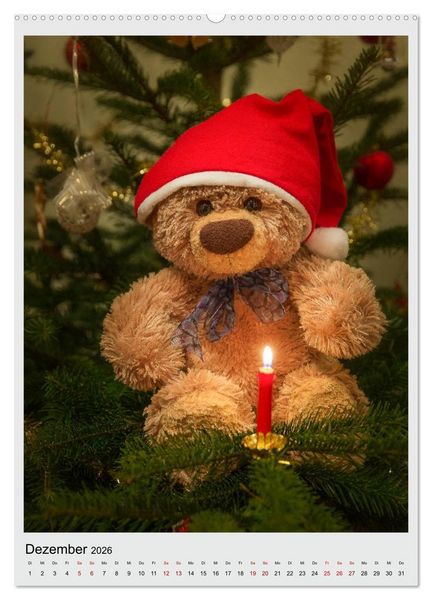 Produktbild: Travelling Teddy in Europa (hochwertiger Premium Wandkalender 2026 DIN A2 hoch), Kunstdruck in Hochglanz