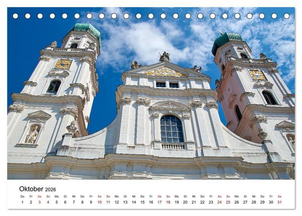 Produktbild: Impressionen aus Passau (Tischkalender 2026 DIN A5 quer), CALVENDO Monatskalender
