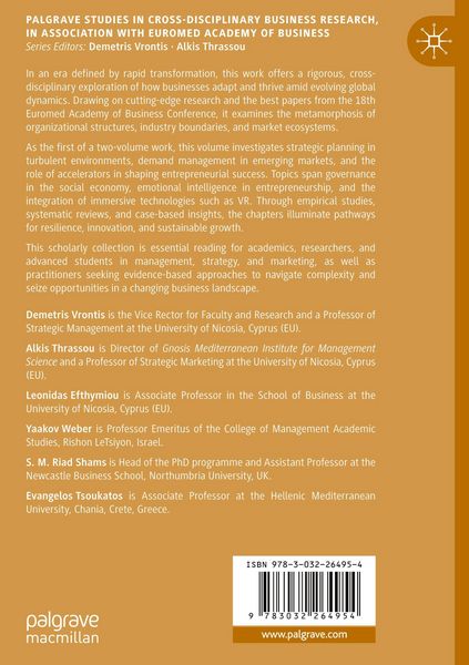 Produktbild: The Expanding Horizons of Business and Management, Volume I