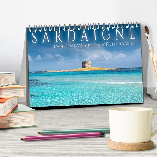 Produktbild: Sardaigne - L'&acirc;me sauvage de la M&eacute;diterran&eacute;e (Calendrier de bureau 2026 DIN A5 vertical), CALVENDO calendrier mensuel