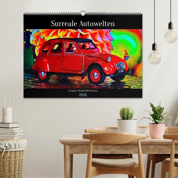 Produktbild: Surreale Autowelten (Wandkalender 2026 DIN A2 quer), CALVENDO Monatskalender