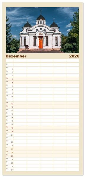 Produktbild: Familienplaner 2026 - Republik Moldawien - Das s&uuml;dosteurop&auml;ische Kleinod mit 5 Spalten (Wandkalender, 21 x 45 cm) CALVENDO