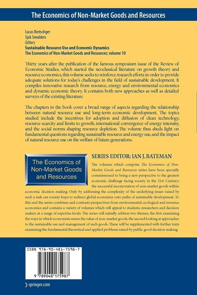 Produktbild: Sustainable Resource Use and Economic Dynamics