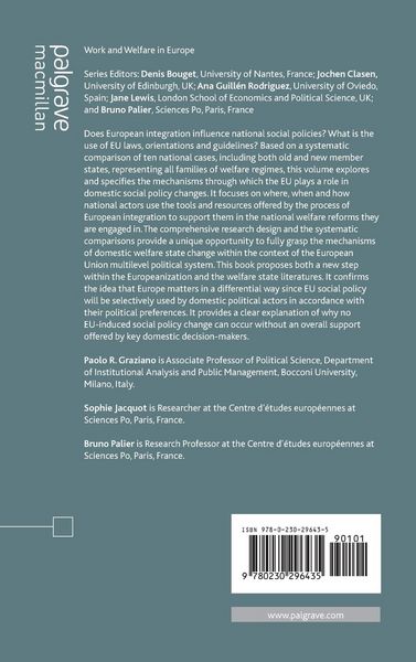 Produktbild: The EU and the Domestic Politics of Welfare State Reforms
