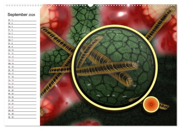 Produktbild: Mikrobiologie. Mikroorganismen, Genetik und Zellen (hochwertiger Premium Wandkalender 2026 DIN A2 quer), Kunstdruck in Hochglanz