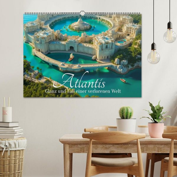 Produktbild: Atlantis &ndash; Glanz und Fall einer verlorenen Welt (Wandkalender 2027 DIN A2 quer), CALVENDO Monatskalender