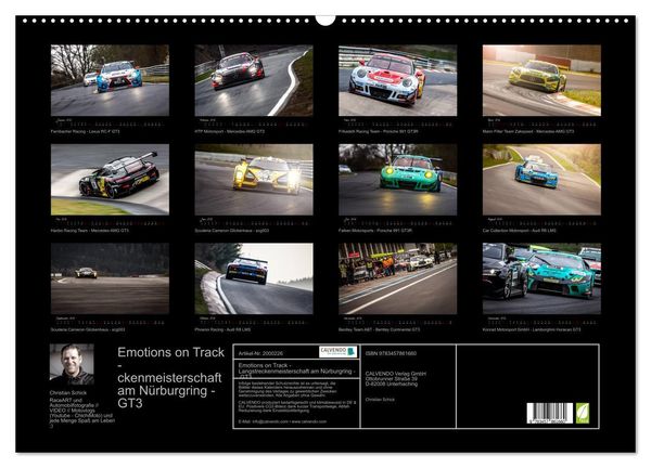 Produktbild: Emotions on Track - Langstreckenmeisterschaft am N&uuml;rburgring - GT3 (Wandkalender 2026 DIN A2 quer), CALVENDO Monatskalender