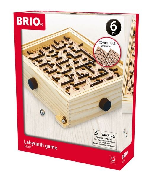 BRIO 34000 Labyrinth Geschicklichkeitsspiel mit Kugel