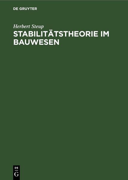 Produktbild: Stabilit&auml;tstheorie im Bauwesen