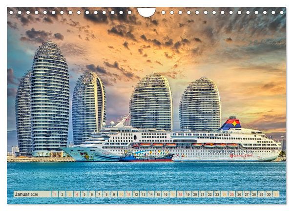 Produktbild: Maritime Welten (Wandkalender 2026 DIN A4 quer), CALVENDO Monatskalender