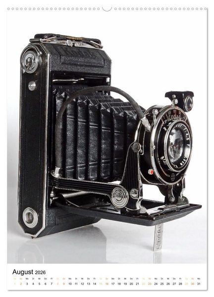 Produktbild: Balgenkameras - Analoge Fotoapparate mit Charme (hochwertiger Premium Wandkalender 2026 DIN A2 hoch), Kunstdruck in Hochglanz