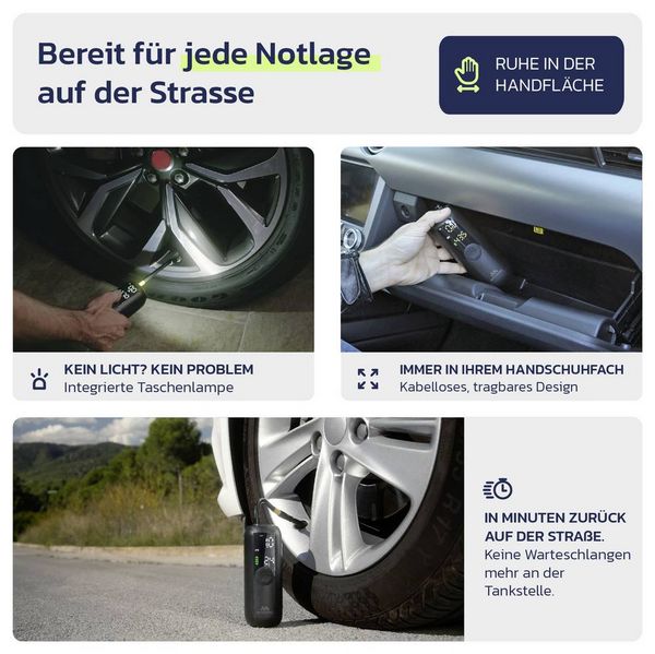 Produktbild: Woowind Elektrische Fahrradpumpe, Luftkompressor WO-LP1