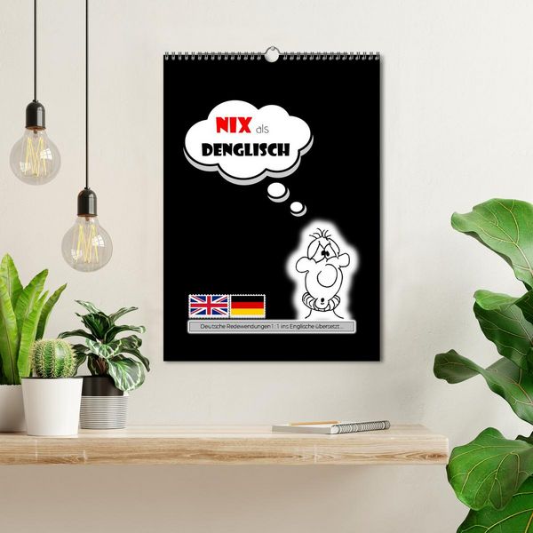 Produktbild: Nix als DENGLISCH (Wandkalender 2026 DIN A3 hoch), CALVENDO Monatskalender