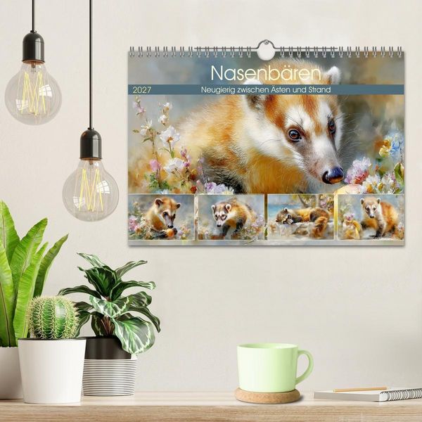 Produktbild: Nasenb&auml;ren. Neugierig zwischen &Auml;sten und Strand (Wandkalender 2027 DIN A4 quer), CALVENDO Monatskalender