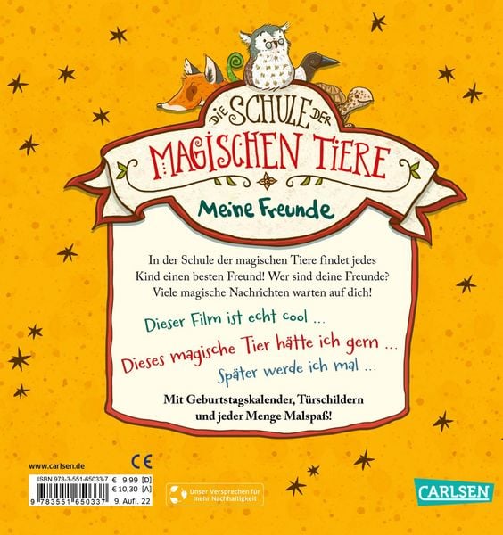 Produktbild: Die Schule der magischen Tiere: Meine Freunde (Freundebuch)