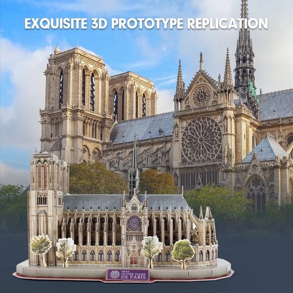 Produktbild: CUBICFUN - 3D Puzzle Notre-Dame de Paris 128 Teile