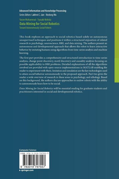 Produktbild: Data Mining for Social Robotics