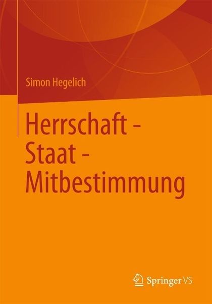Produktbild: Herrschaft - Staat - Mitbestimmung