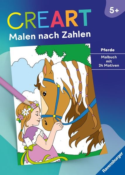Produktbild: CreArt Malen nach Zahlen ab 5: Pferde