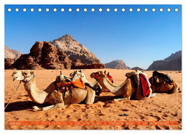 'Jordanien - Haschemitisches Königreich (Tischkalender 2024 DIN A5 quer ...