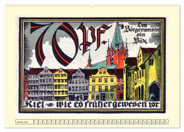 Produktbild: Gru&szlig; aus Kiel (hochwertiger Premium Wandkalender 2026 DIN A2 quer), Kunstdruck in Hochglanz